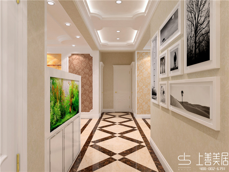 卓達(dá)星辰花園160平三室兩廳簡(jiǎn)歐風(fēng)格裝修效果圖