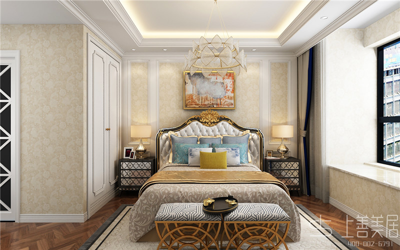 定州爵士山200平五室三廳歐式古典風格裝修效果圖