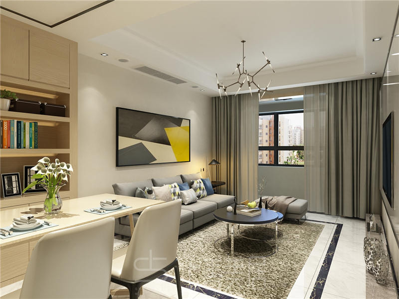 榮盛城87平現(xiàn)代簡約