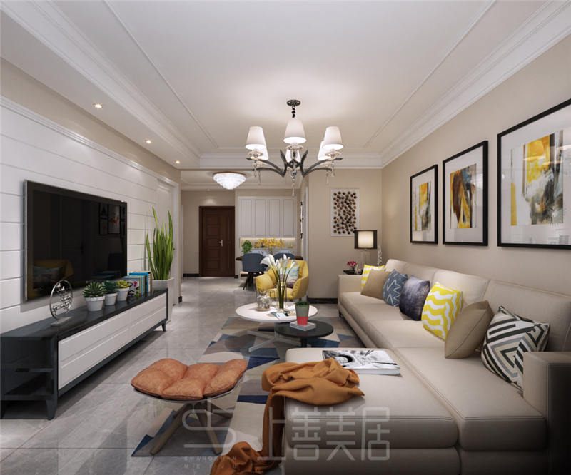 榮盛城87平現(xiàn)代簡約