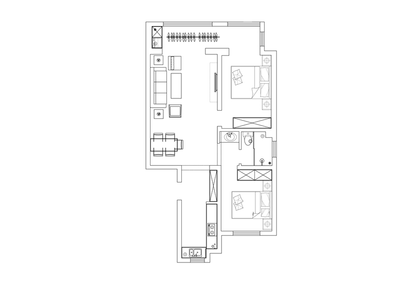 榮盛城95平現(xiàn)代簡(jiǎn)約