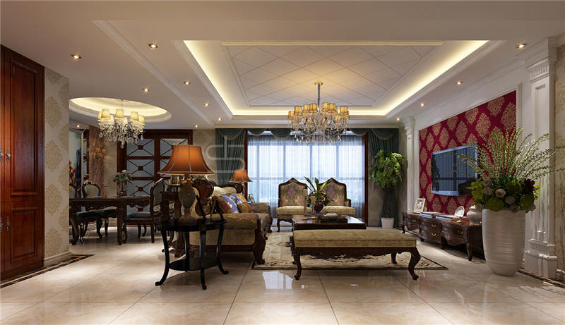 天山熙湖/320平/簡歐風格