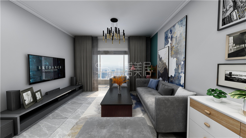 天悅城90平現(xiàn)代簡約