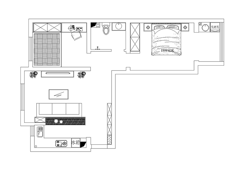 上城浩林園89平現(xiàn)代極簡(jiǎn)