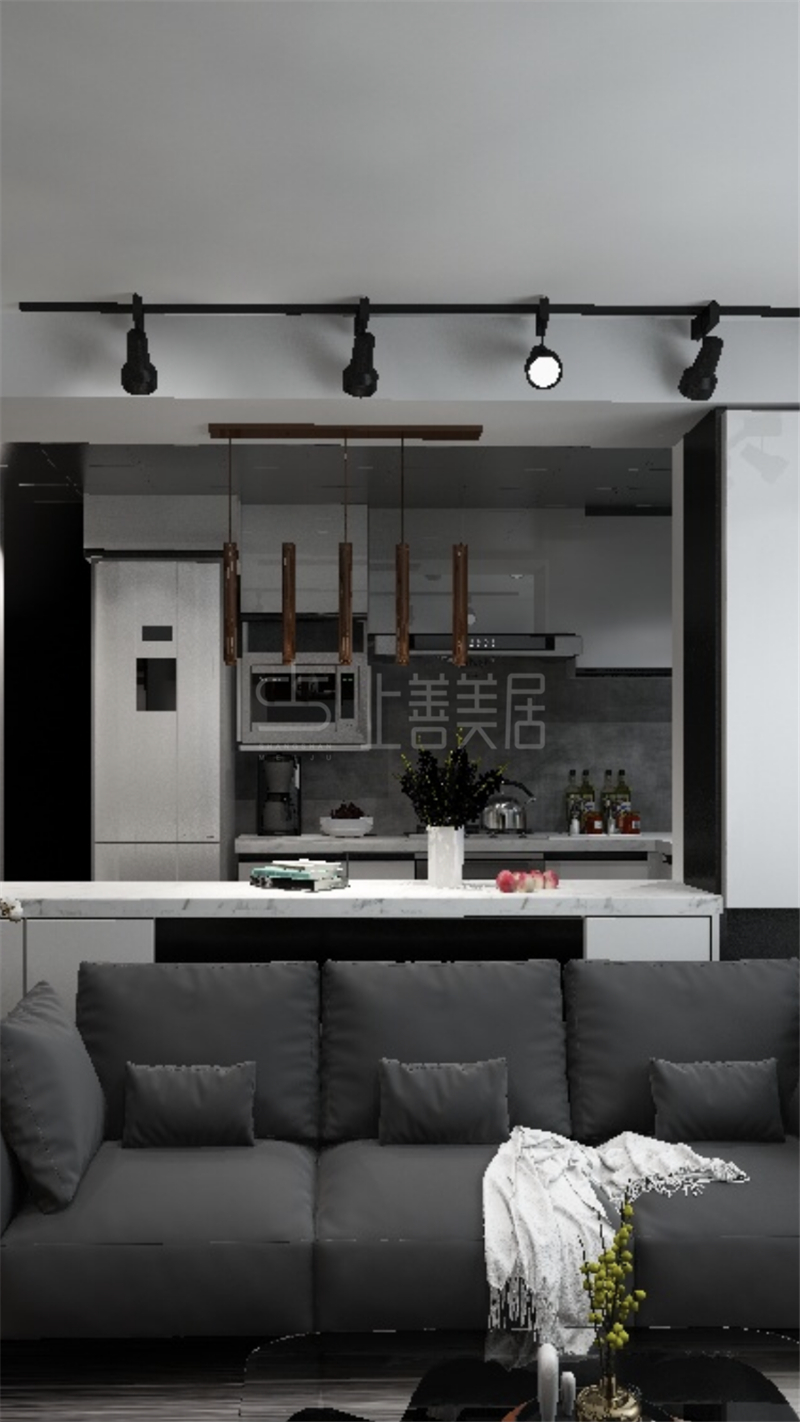 上城浩林園89平現(xiàn)代極簡(jiǎn)