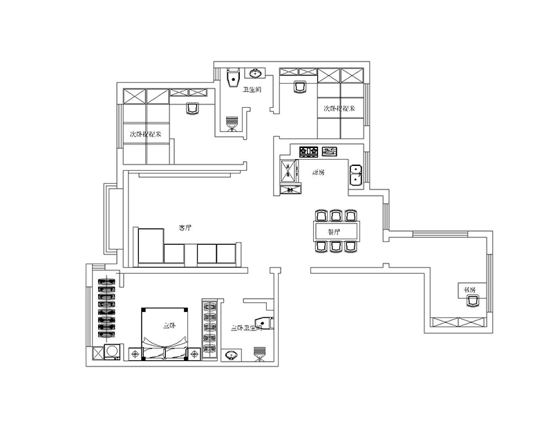 榮盛華府160平現(xiàn)代風(fēng)格