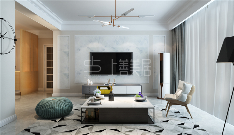 盛邦大都會(huì)/80平/簡(jiǎn)約原木風(fēng)格