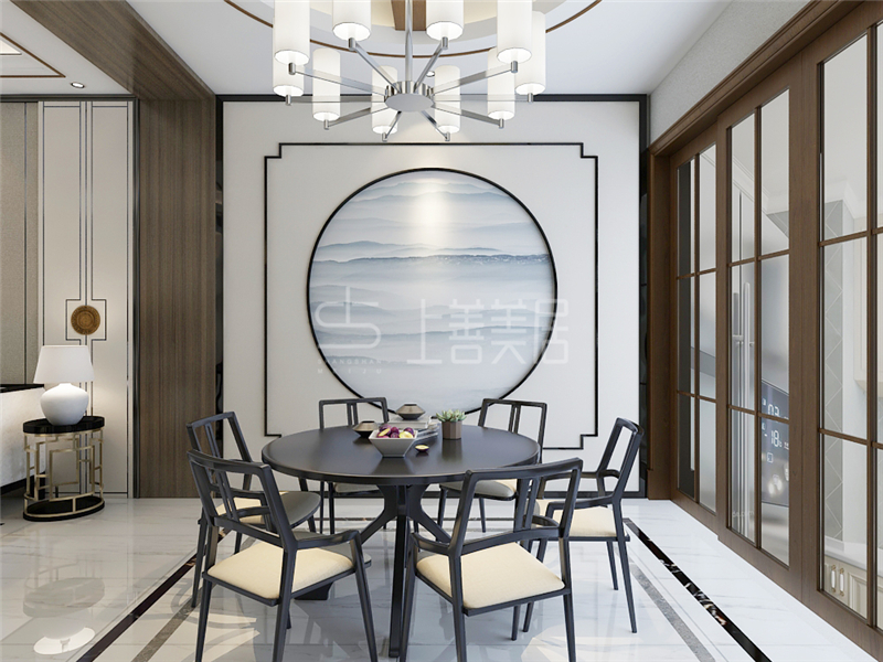 新樂民政花園別墅200平新中式