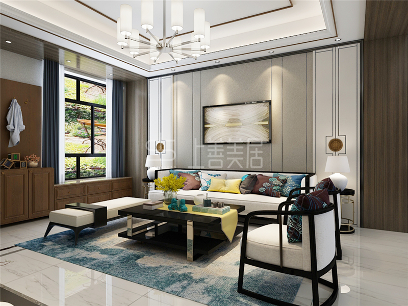 新樂民政花園別墅200平新中式