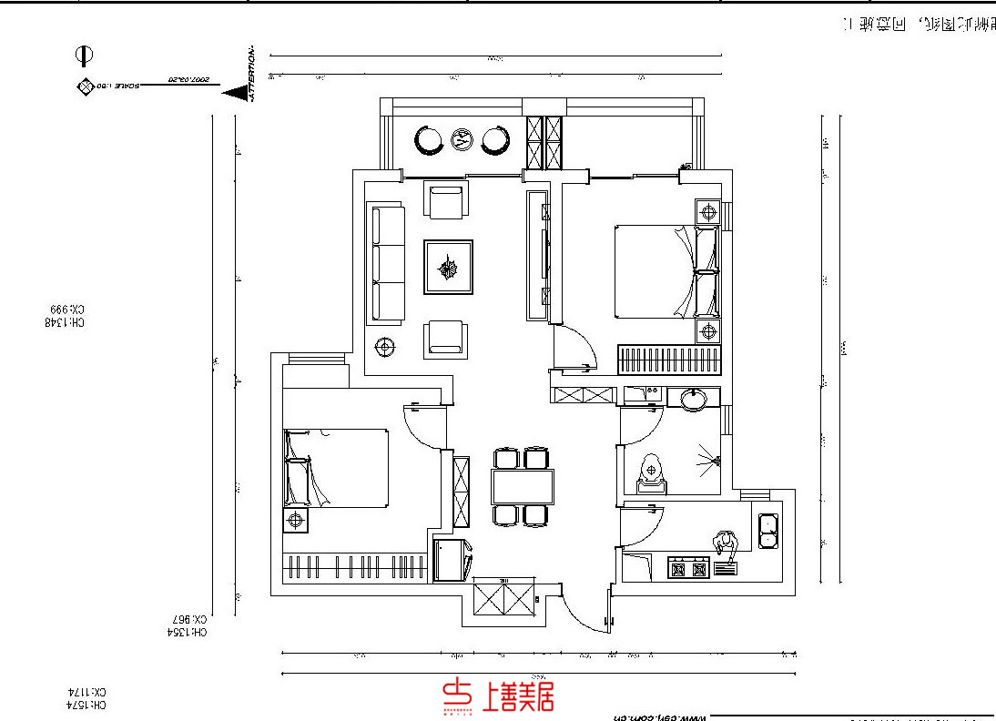 紫林灣96平現(xiàn)代簡(jiǎn)約