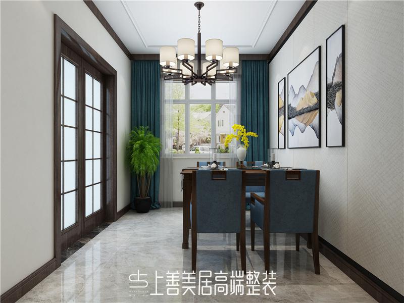 健康城114平中式裝修效果圖