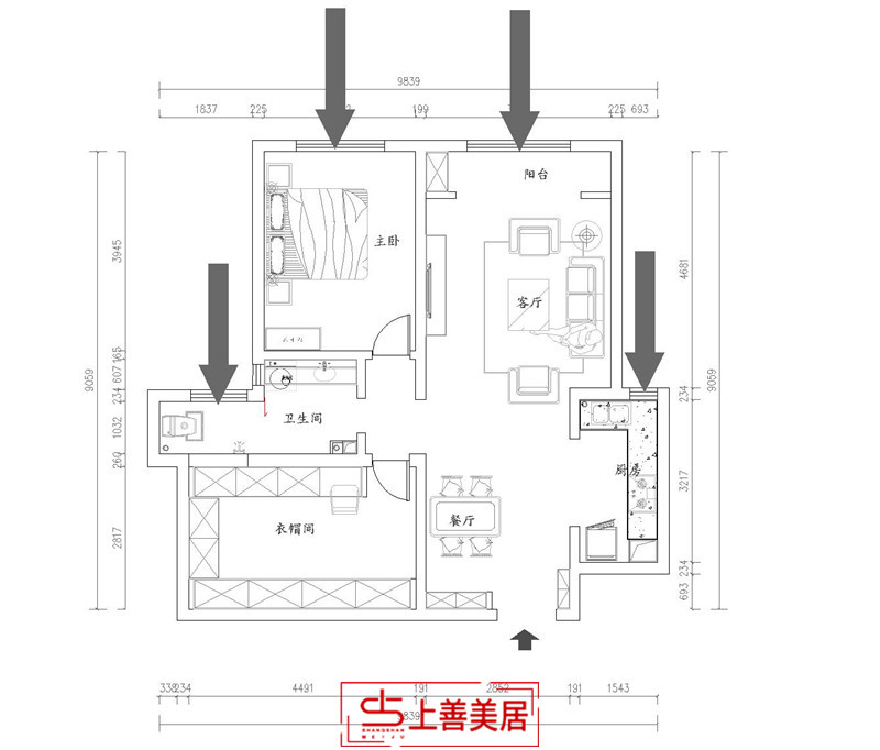 天海譽(yù)天下/90㎡/法式風(fēng)格