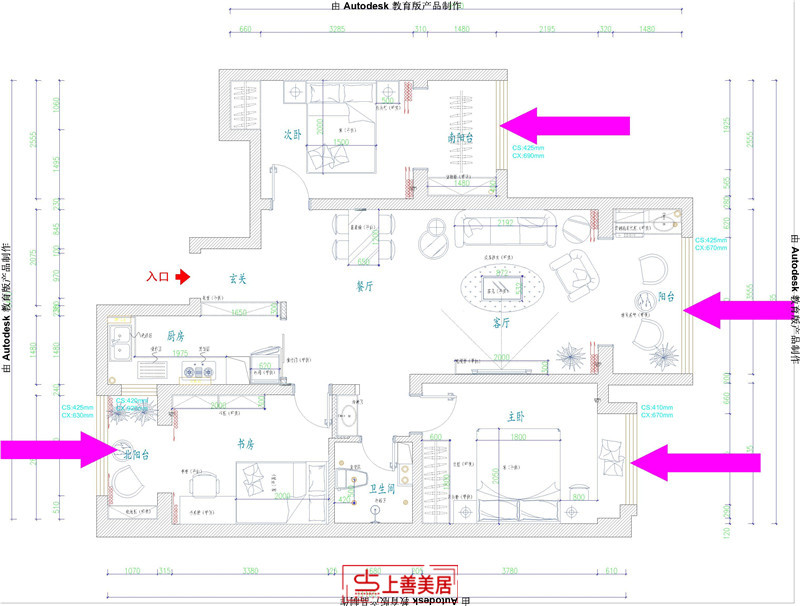 潤(rùn)德天悅城/115㎡/北歐