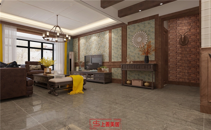 眾美鳳凰府/128㎡/美式鄉(xiāng)村