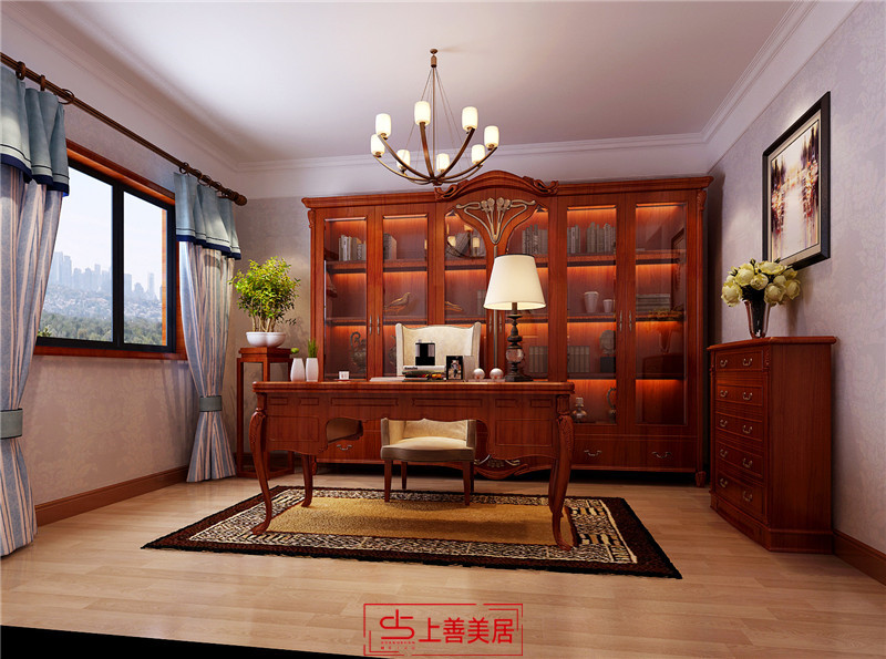 眾美鳳凰府/128㎡/美式鄉(xiāng)村