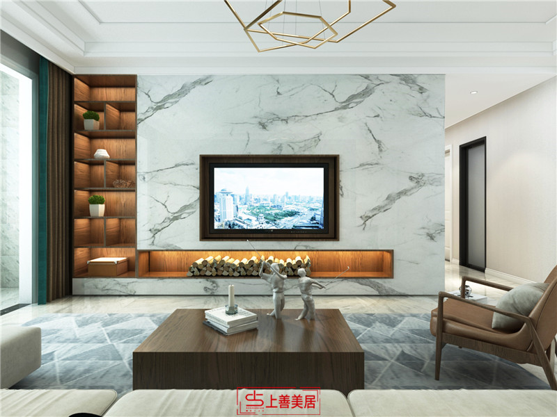 潤德天悅城/138㎡/輕奢風(fēng)格