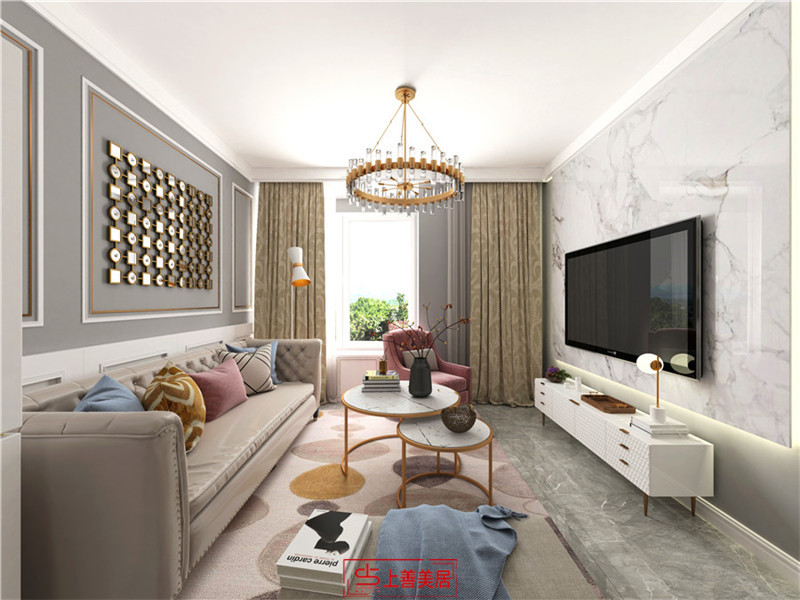 幸福城/88㎡/現(xiàn)代輕奢