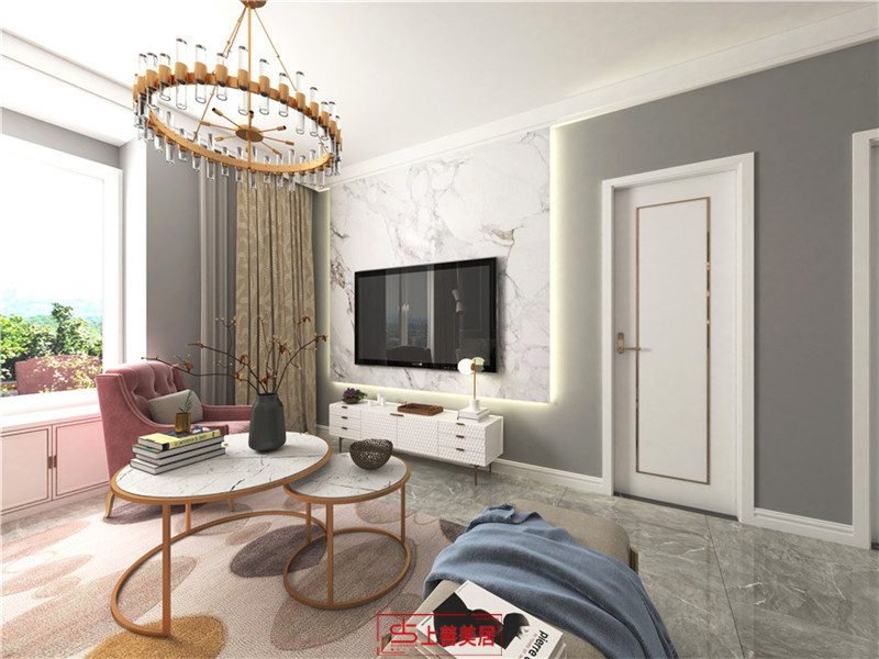 幸福城/88㎡/現(xiàn)代輕奢