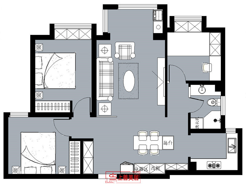 福美十號院/現(xiàn)代風(fēng)格/100㎡