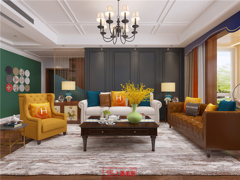 盛世長安130平現(xiàn)代風(fēng)沙發(fā)墻