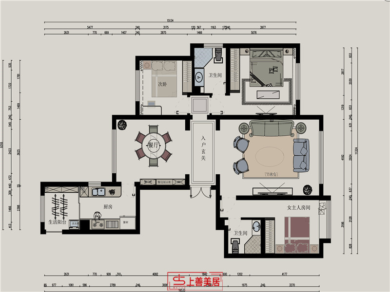 國(guó)赫天著/150㎡/歐式