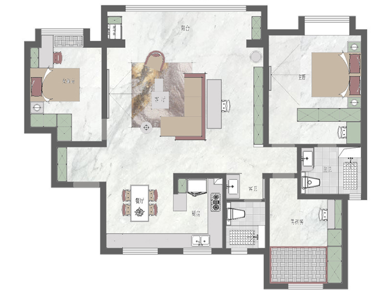金輝優(yōu)步大道/147㎡/現(xiàn)代