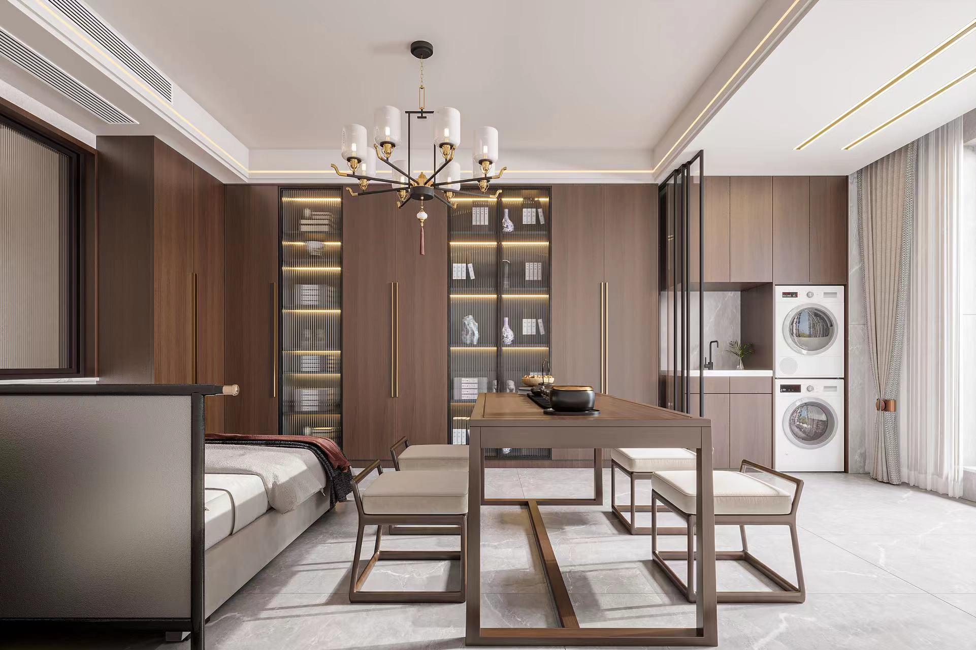 國(guó)仕山/245㎡/新中式