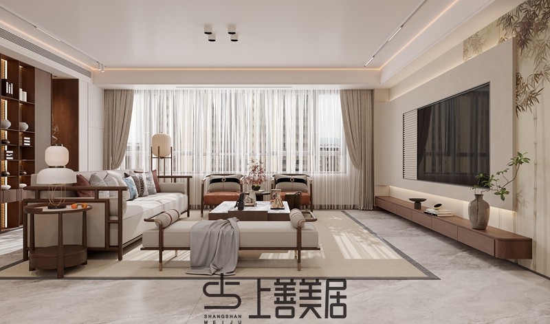 豐瑞苑四室兩廳宋式美學(xué)裝修設(shè)計(jì)