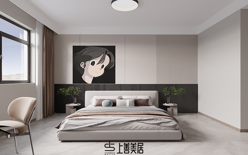 國仕山140㎡現(xiàn)代簡約裝修效果圖