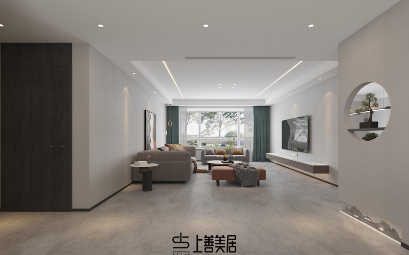 國(guó)瑞城140平現(xiàn)代簡(jiǎn)約風(fēng)格效果圖