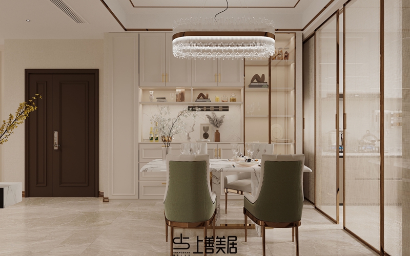 德賢華府160平簡歐風格裝修設(shè)計3