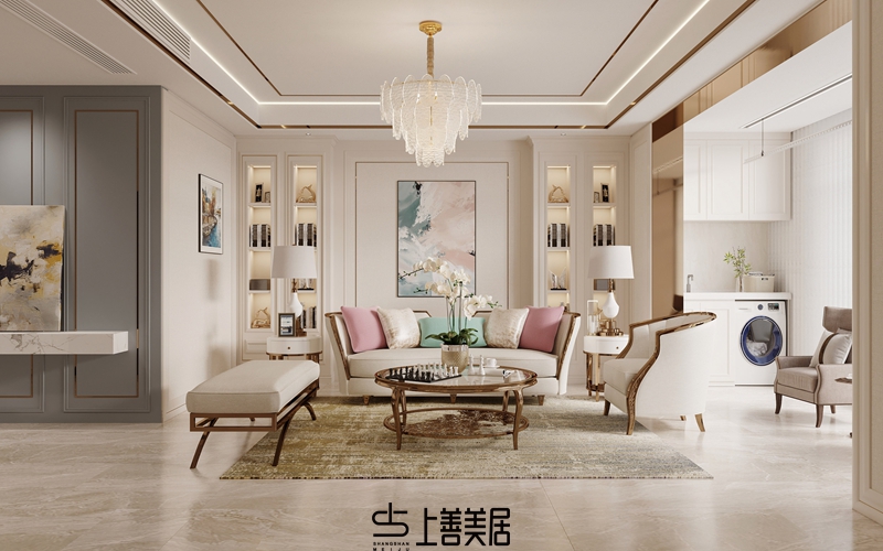 德賢華府160平簡歐風格裝修設(shè)計4