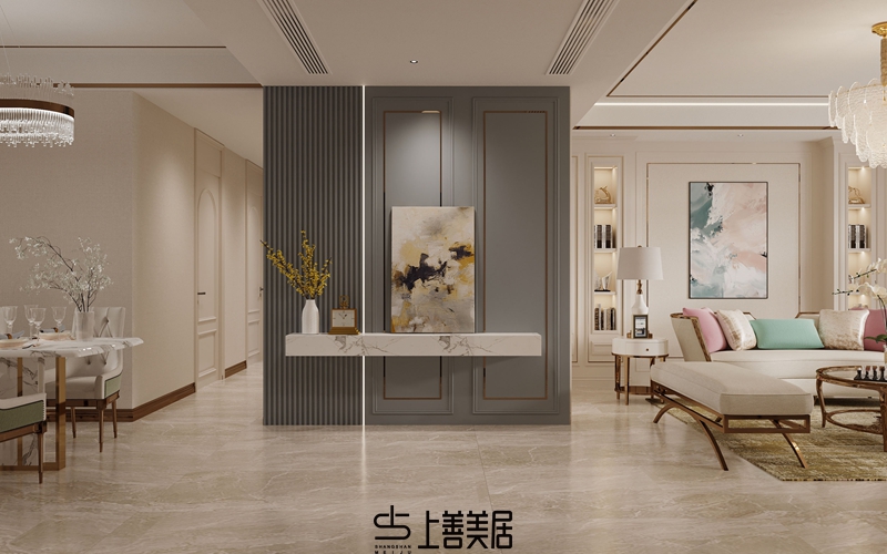 德賢華府160平簡歐風格裝修設(shè)計8