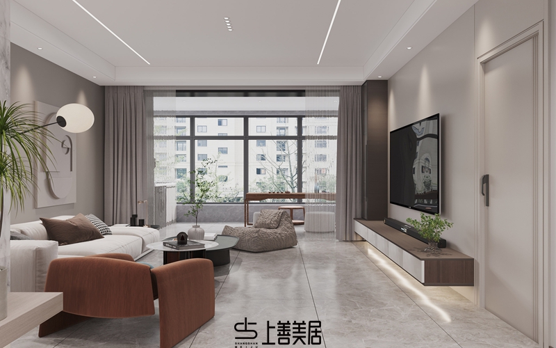 格林公館140平現(xiàn)代簡(jiǎn)約風(fēng)格效果圖08