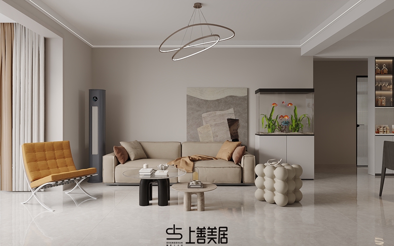 國(guó)仕山130平現(xiàn)代簡(jiǎn)約效果圖