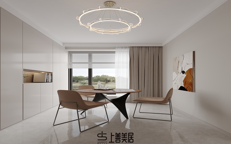 國(guó)仕山130平現(xiàn)代簡(jiǎn)約裝修設(shè)計(jì)08