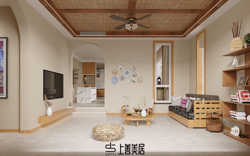 孔雀城350㎡田園風別墅裝修設計