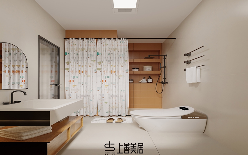 孔雀城350㎡田園風別墅裝修設計