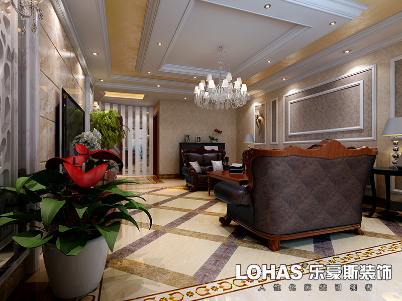 綠園小區(qū)兩室兩廳歐式裝修效果圖