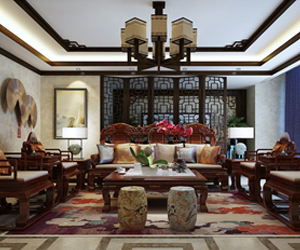 墅洋居禮300平米中式裝修效果圖