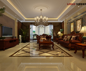 陽(yáng)光東上400平米美式裝修效果圖