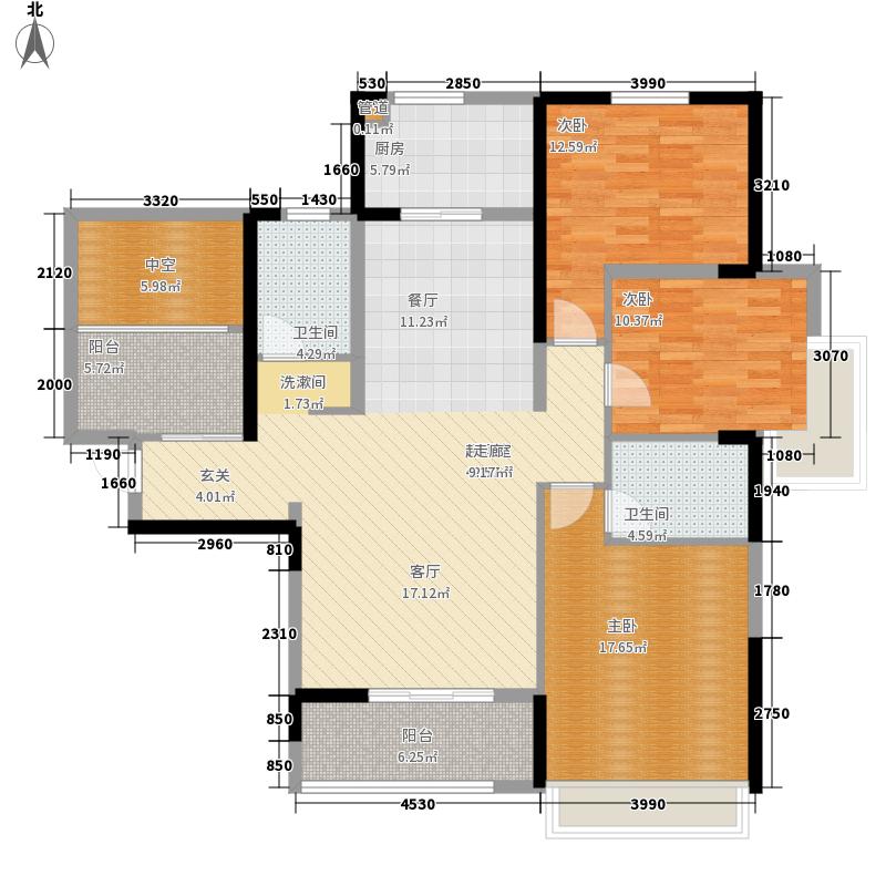 國源和天下3室0廳2衛(wèi)1廚164.00㎡戶型圖
