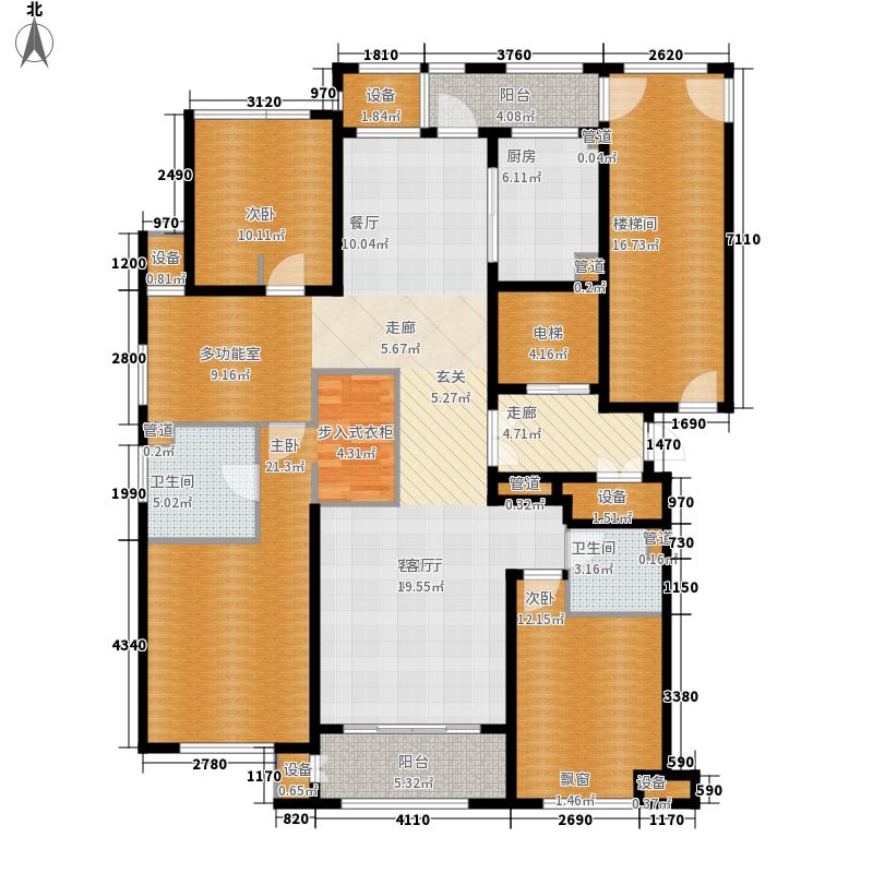林蔭大院3室1廳2衛(wèi)1廚169㎡戶(hù)型圖